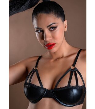 Wetlook Bra with Straps - S