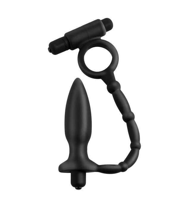 Pipedream Anal Fantasy Collection Ass Kicker With Cockring - Black