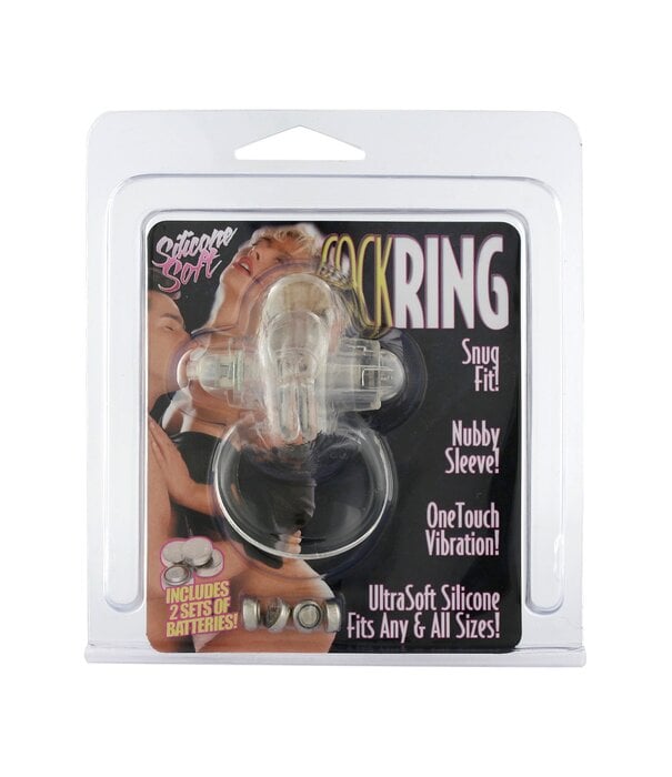 Seven creations Rabbit Vibrating Cockring - Clear