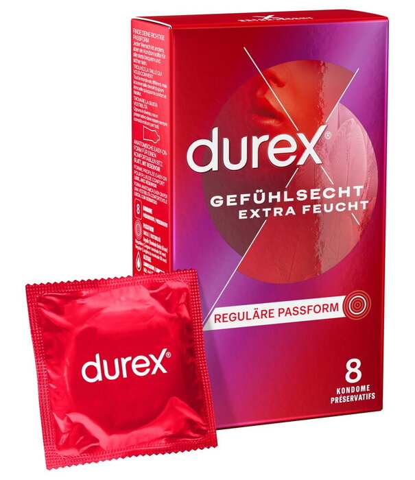 Durex Durex Thin Feel Extra Lube - 8 stk