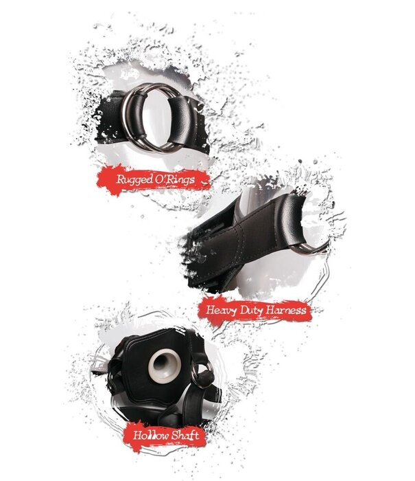 Fetish fantasy Hollow 12” strap-on flesh