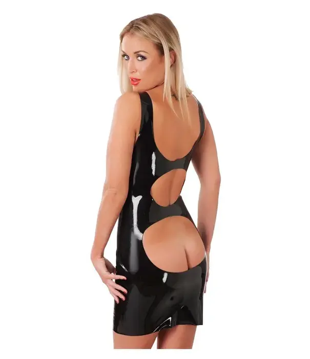 Latex Dress with Open Back