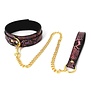 Collar with Leash Reptile & Gold