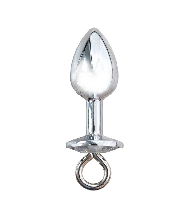 Anal Plug with Chain Leash
