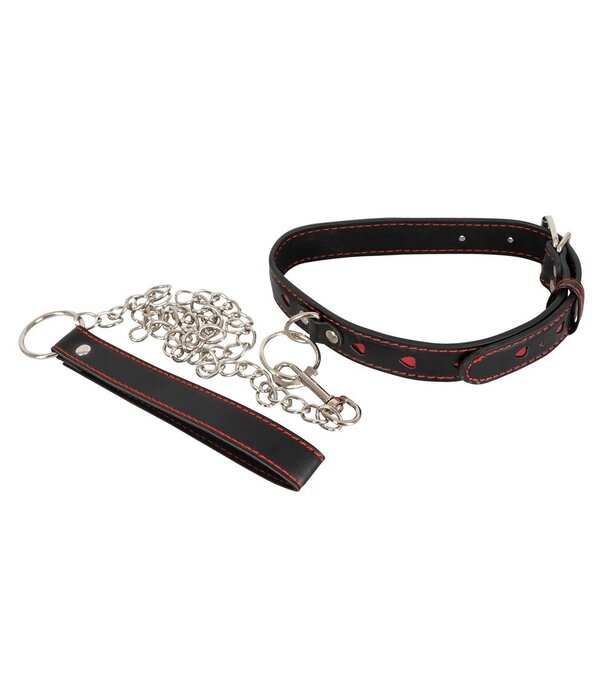 Bad kitty Heart Collar with Leash