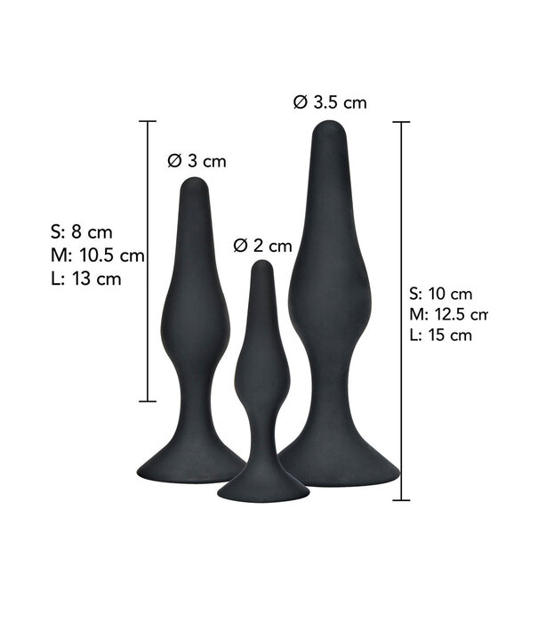 Anal Play Curvy Companions Kit - 3pcs