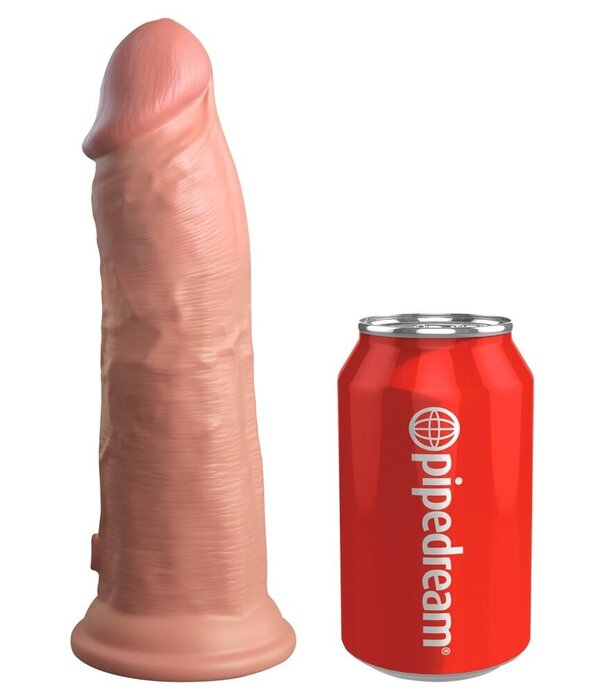 King Cock Elite 8" Vibrating Dual Density Silicone Cock