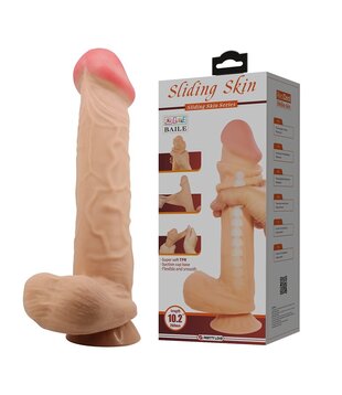 Sliding Skin Dildo - 10,2”