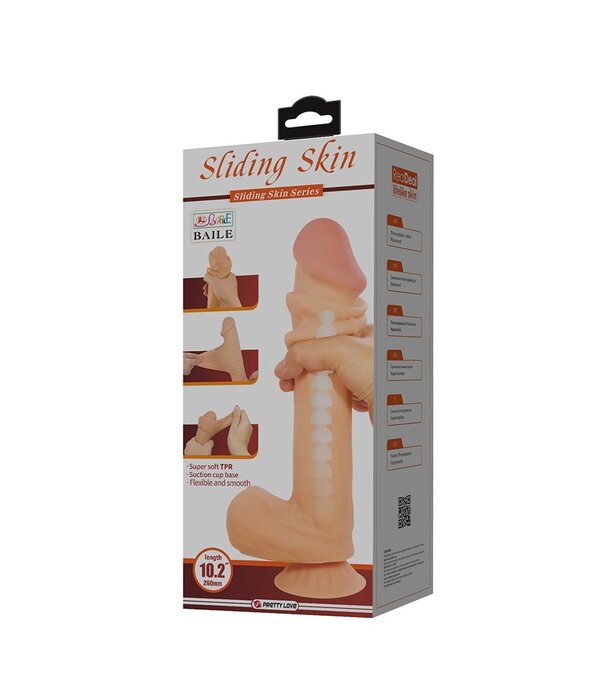 Baile Sliding Skin Dildo - 10,2”