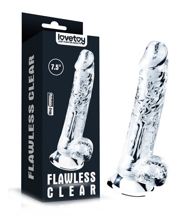 Lovetoy Flawless dildo 19cm Clear