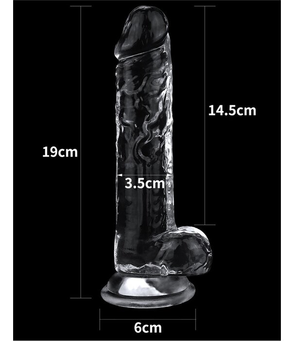 Lovetoy Flawless dildo 19cm Clear