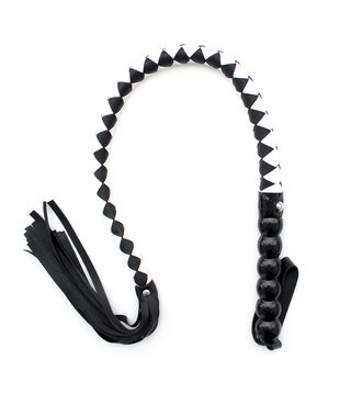 Mahogany Black & White Flogger