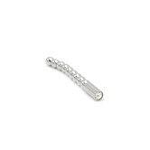 Solid Penis Plug Beaded Curved 8mm