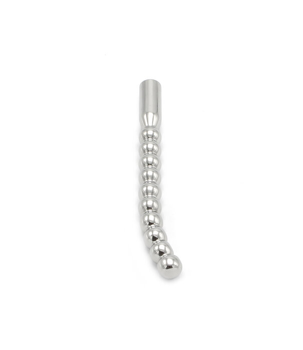 Copy of Solid Penis Plug Beaded Curved 8mm