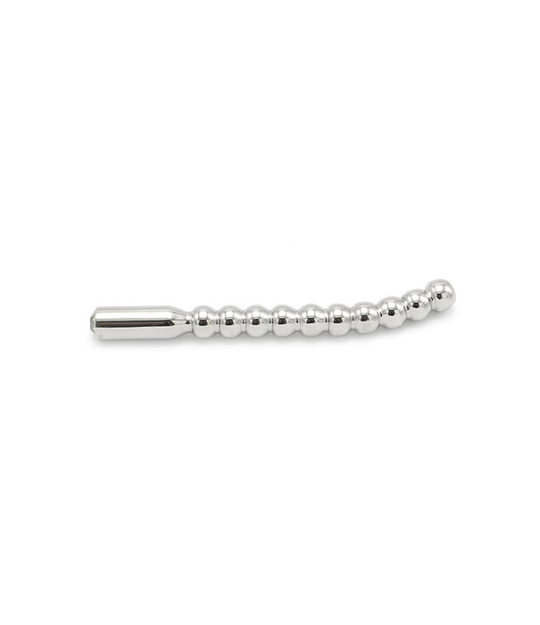 Copy of Solid Penis Plug Beaded Curved 8mm