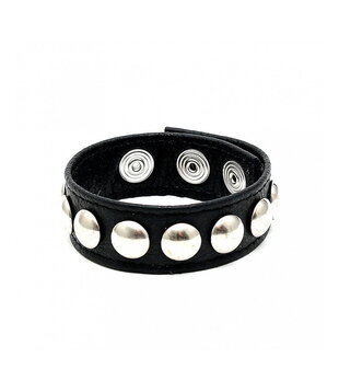 Cockring van Leer - Studs - Klein