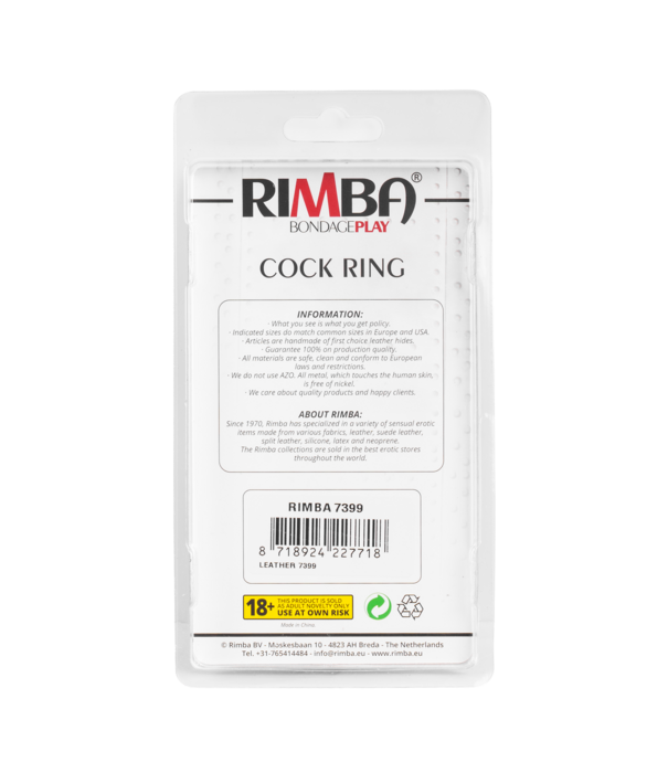 Rimba Cockring van Leer - Studs - Klein