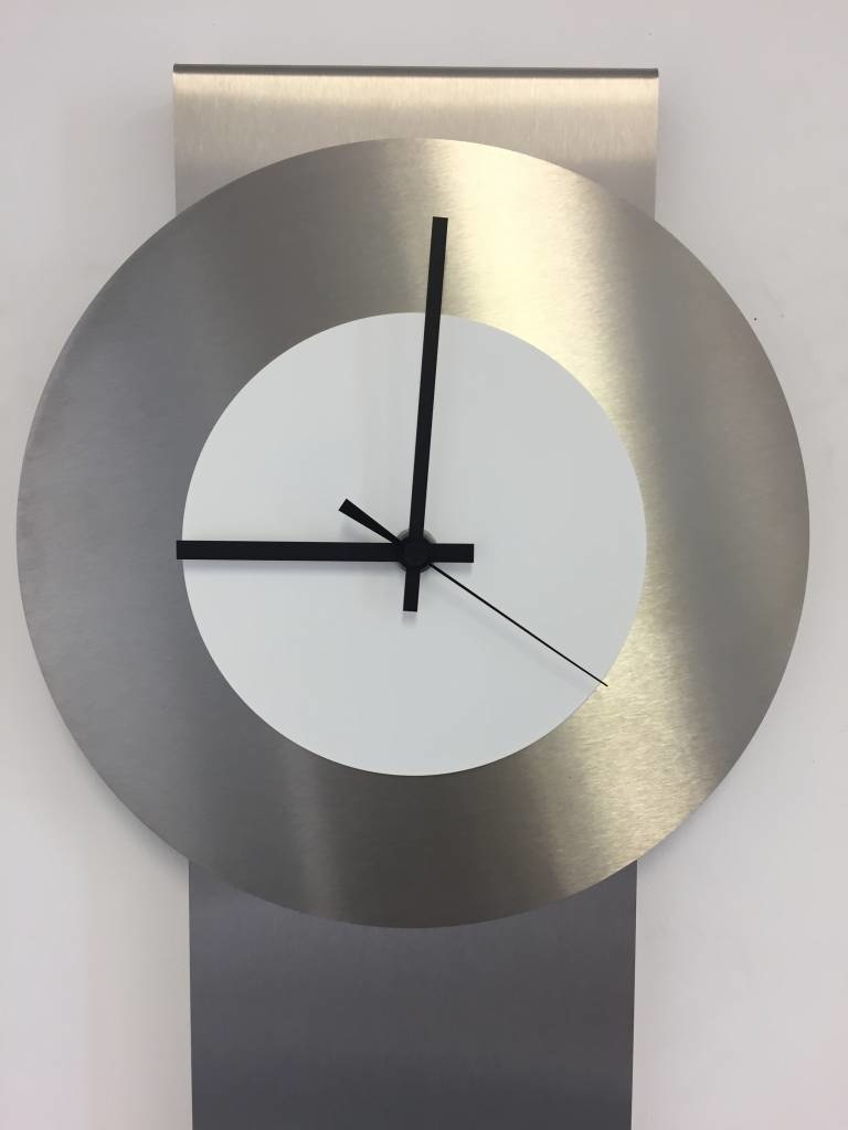 Klokkendiscounter Design - Wandklok Pendulum White