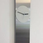 Klokkendiscounter Design - Wall clock Cassiopee White Circle