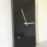 Klokkendiscounter Design - Wall clock stainless steel Black Beauty