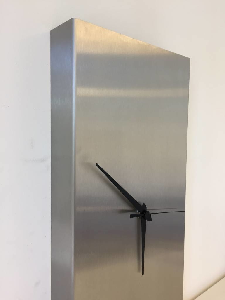 Klokkendiscounter Design - Wall clock stainless steel Bologna Design