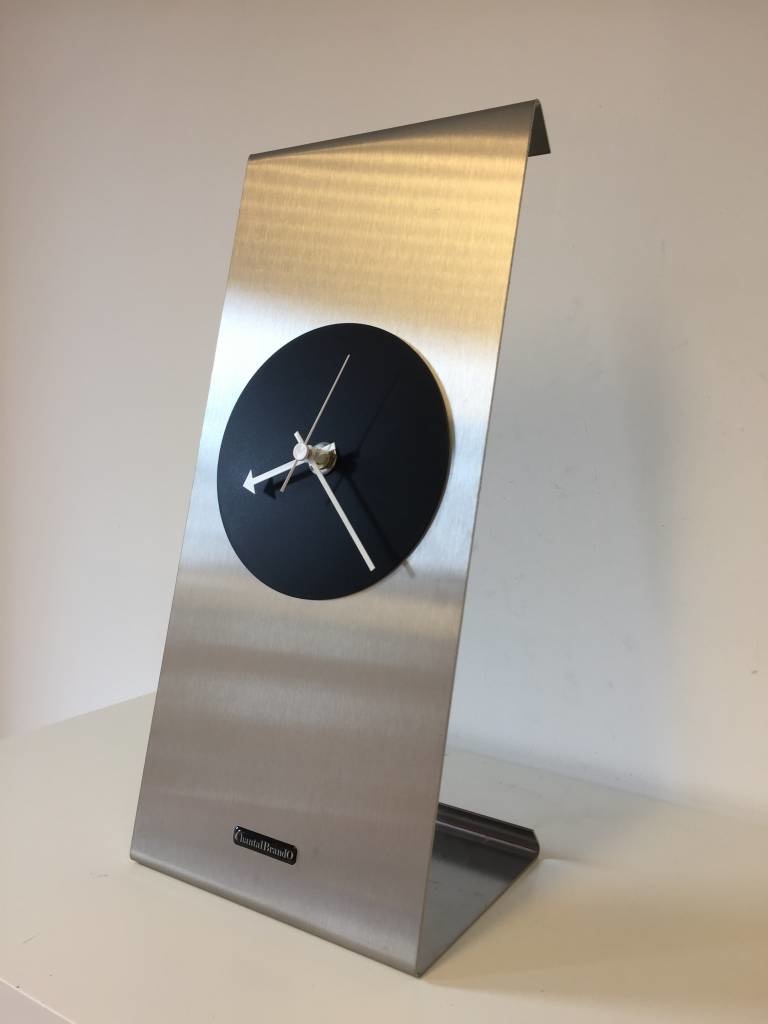 Klokkendiscounter Design - Table clock Yara Black circle