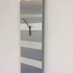 Klokkendiscounter Design - Wall clock Cassiopee White Stripes