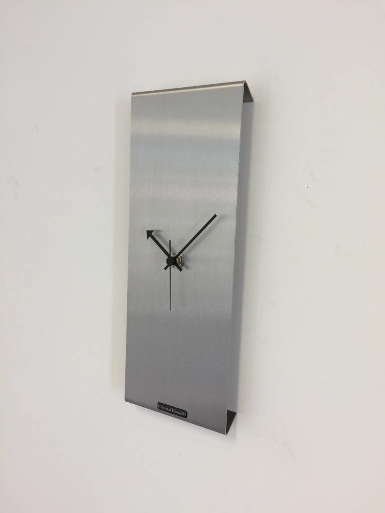 Klokkendiscounter Design - Wall clock stainless steel Sidney Silver