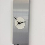 Klokkendiscounter Design - Wall clock stainless steel Sidney White