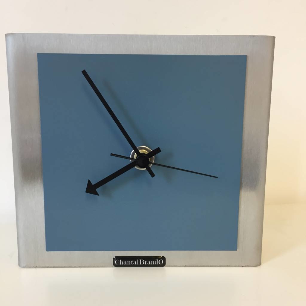 Klokkendiscounter Design - Table clock Nike Design Steel Blue