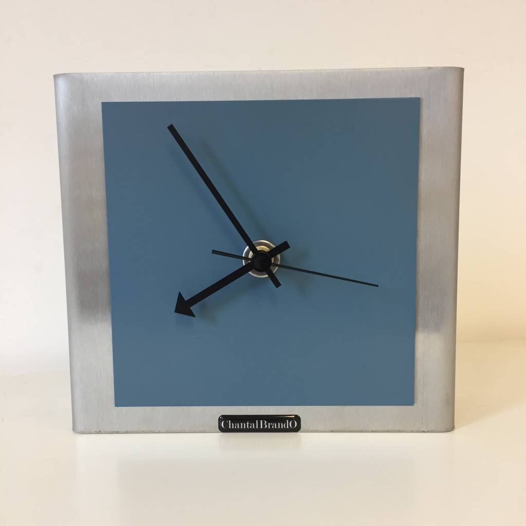 Klokkendiscounter Design - Table clock Nike Design Steel Blue