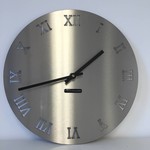 Klokkendiscounter Design - Wall clock stainless steel Roma Design