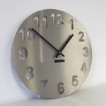 Klokkendiscounter Design - Wall clock stainless steel Amsterdam Design