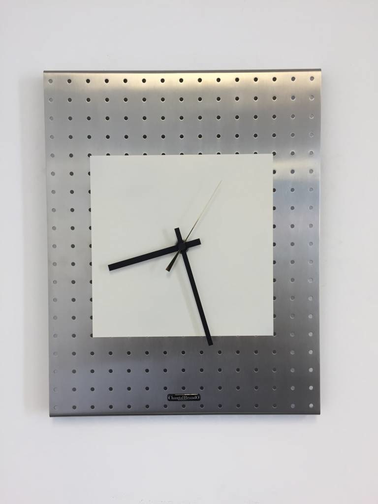 Klokkendiscounter Design - Wall clock stainless steel Maastricht Design