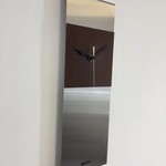 Klokkendiscounter Design - Wall clock Cassiopee Brown Square