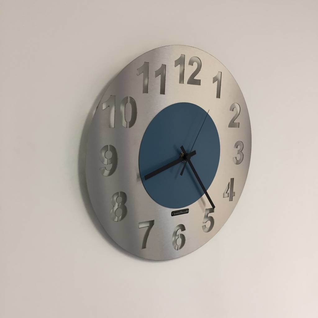 Klokkendiscounter Design - Wall clock Junte Steel Blue Design