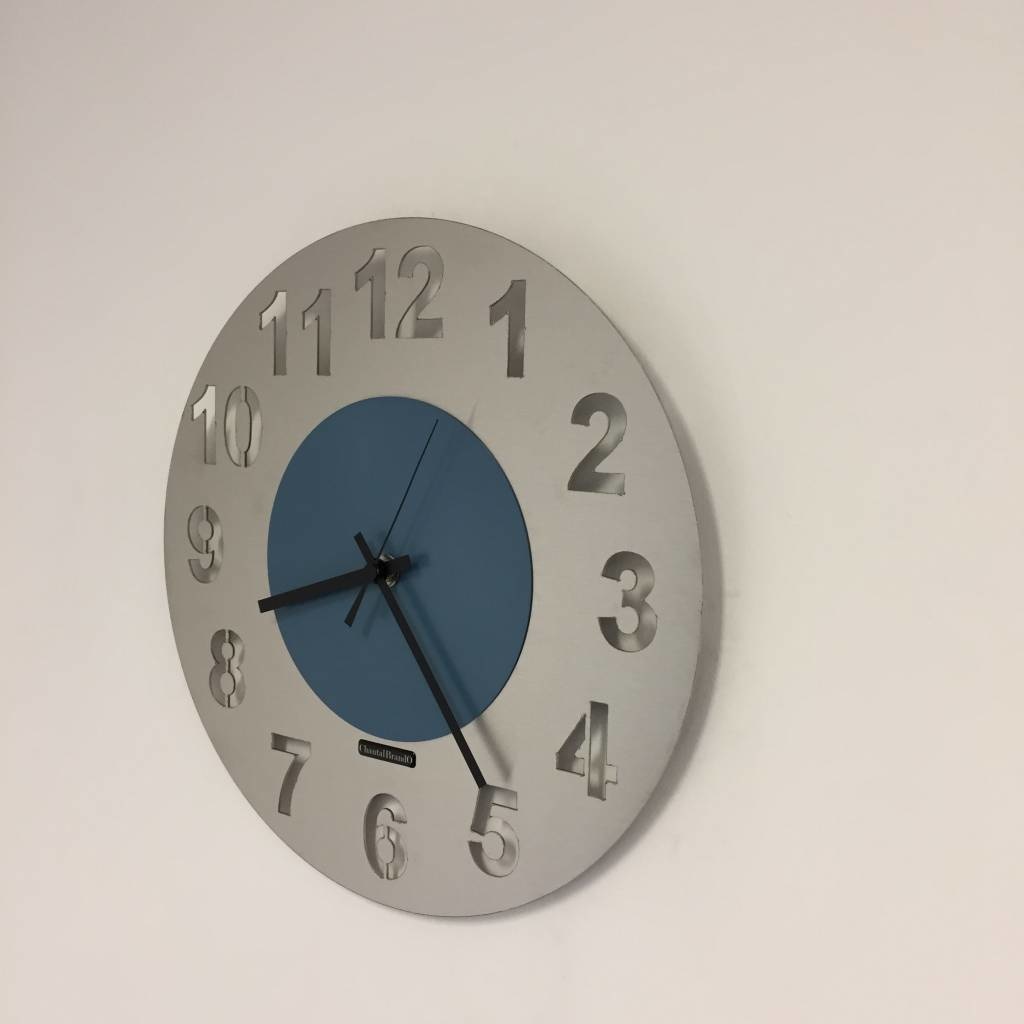 Klokkendiscounter Design - Wall clock Junte Steel Blue Design