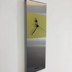 Klokkendiscounter Design - Wall clock Cassiopee Lime Green Modern Design