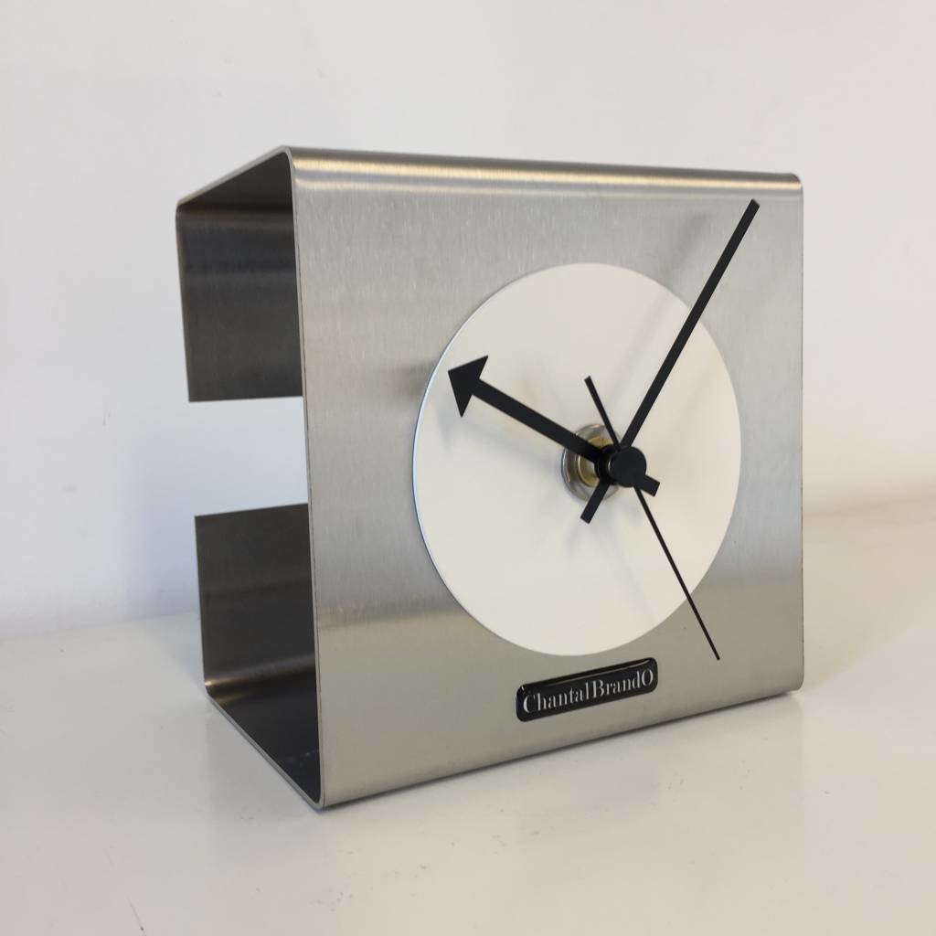 Klokkendiscounter Design - Table clock The Cube White