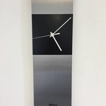 Klokkendiscounter Design - Wall clock Cassiopee Black Square XL