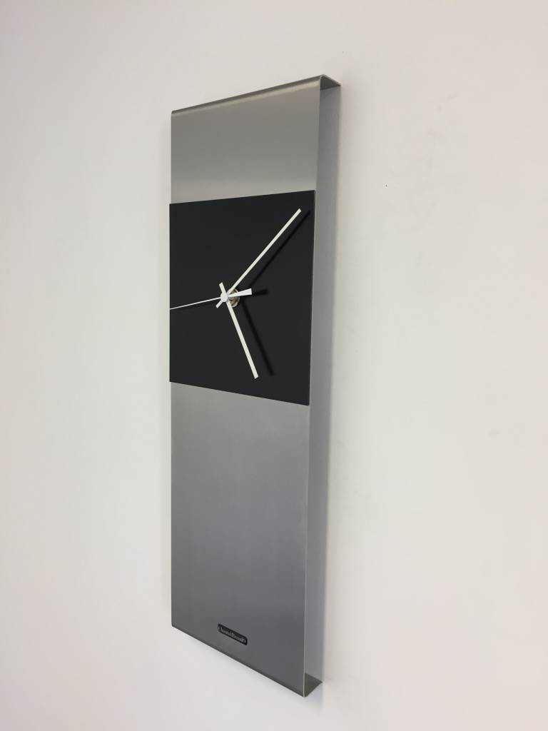 Klokkendiscounter Design - Wall clock Cassiopee Black Square XL