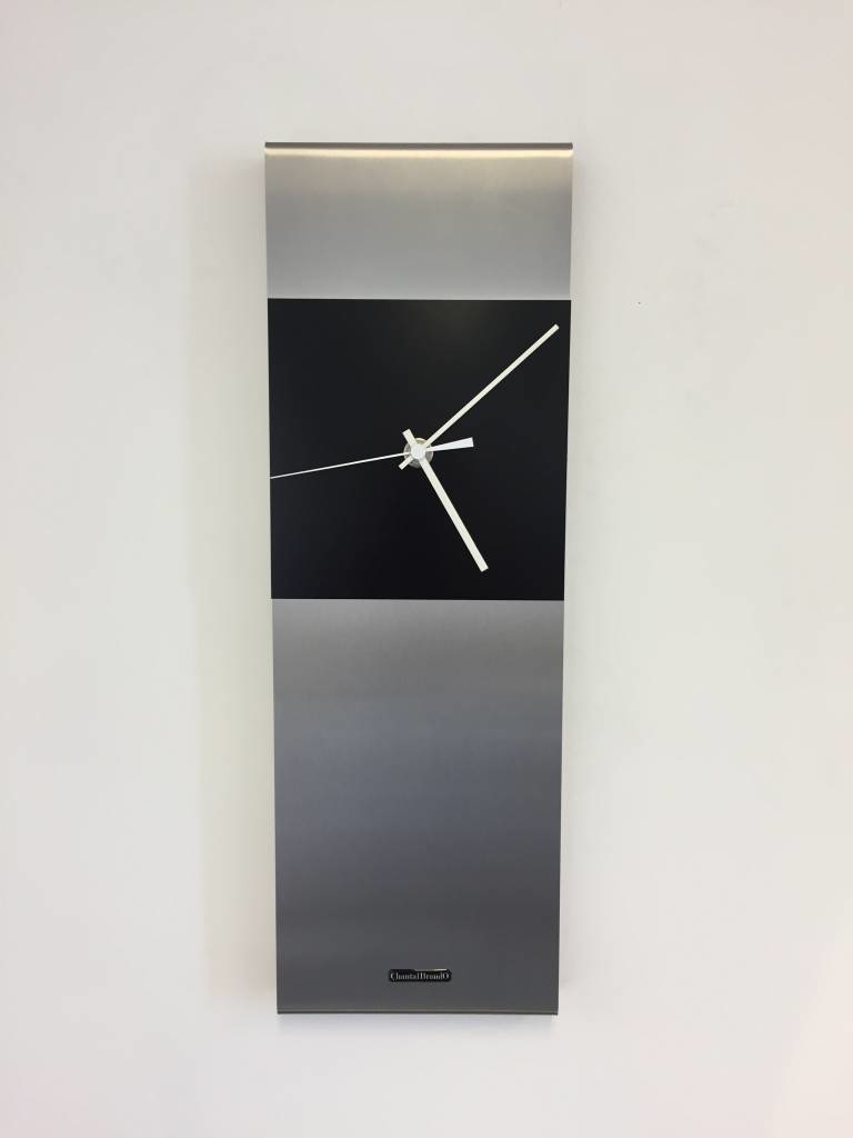 Klokkendiscounter Design - Wall clock Cassiopee Black Square XL