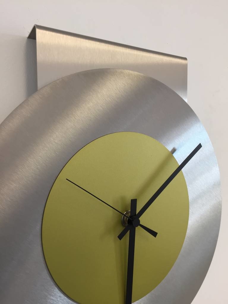 Klokkendiscounter Design - Wandklok Pendulum Lime-Green