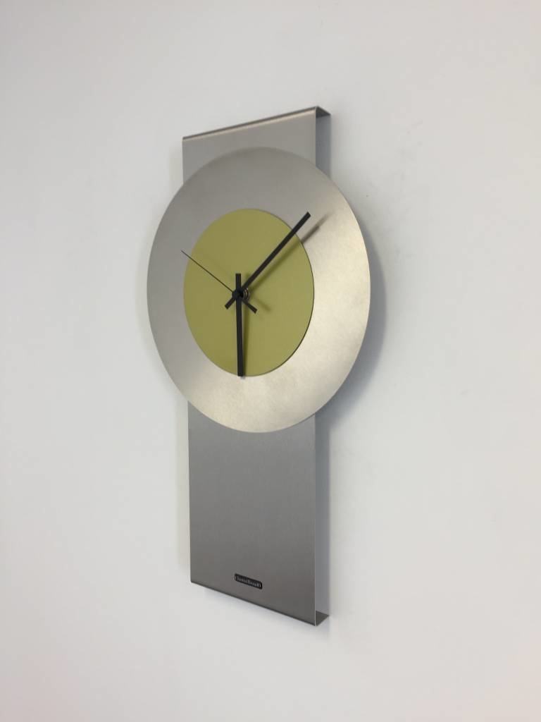 Klokkendiscounter Design - Wandklok Pendulum Lime-Green