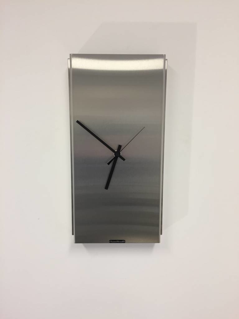 Klokkendiscounter Design - Wall clock stainless steel Montpellier Design