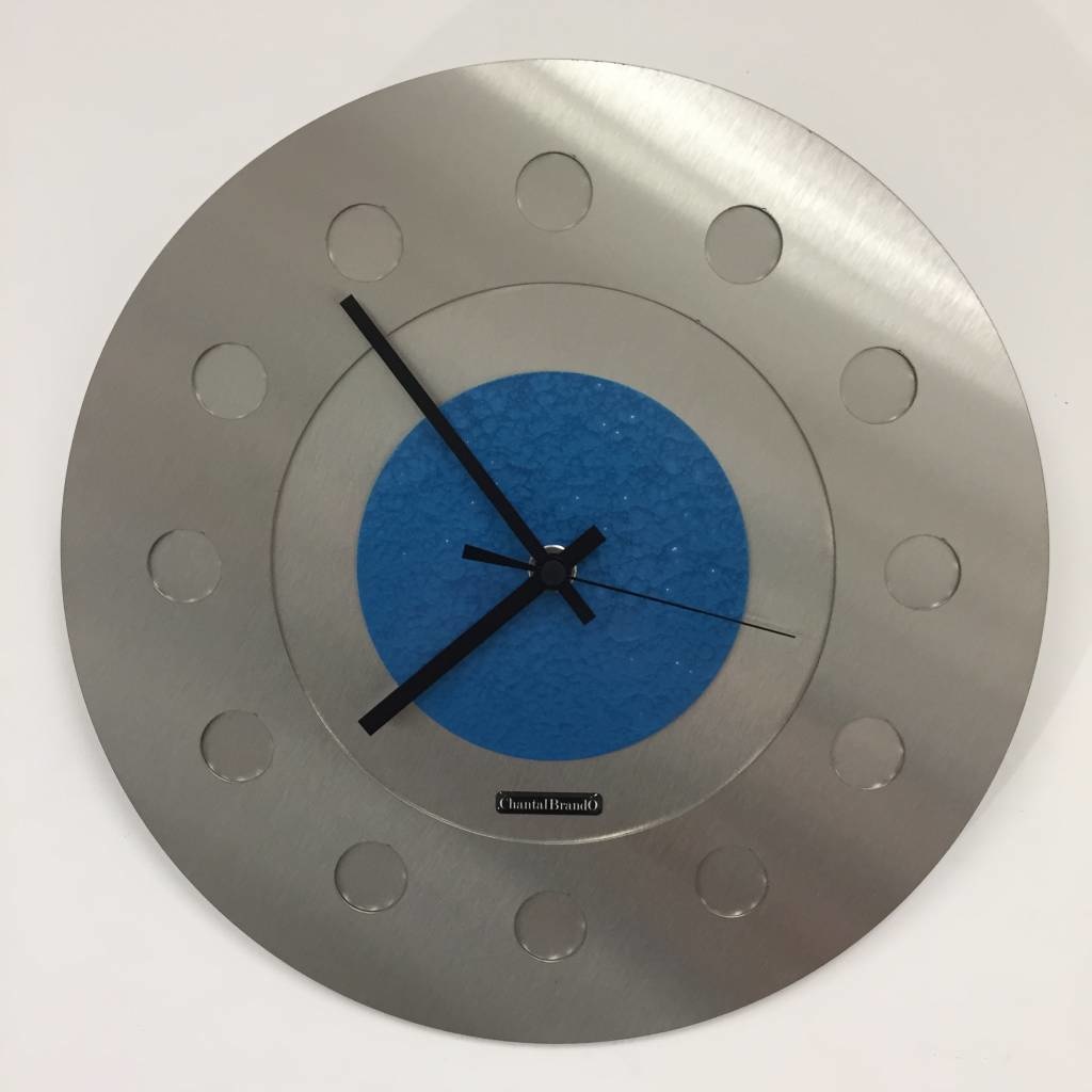 Klokkendiscounter Design - Wandklok Industrial Revolution Blue Hammer