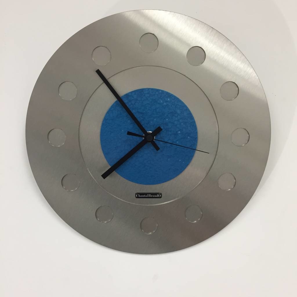 Klokkendiscounter Design - Wall clock Industrial Revolution Blue Hammer