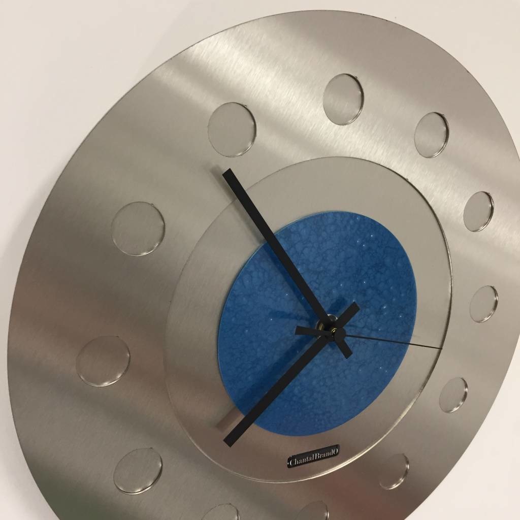 Klokkendiscounter Design - Wall clock Industrial Revolution Blue Hammer