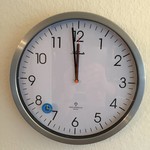 Atlanta Design - Stations clock silver