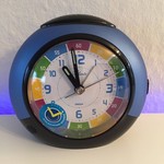 Atlanta Design - Children's alarm clock with Klok Leather Function in Blue